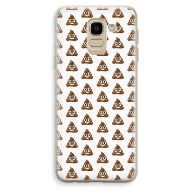 Poop emoji: Samsung Galaxy J6 (2018) Transparant Hoesje