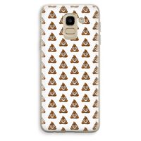 Poop emoji: Samsung Galaxy J6 (2018) Transparant Hoesje