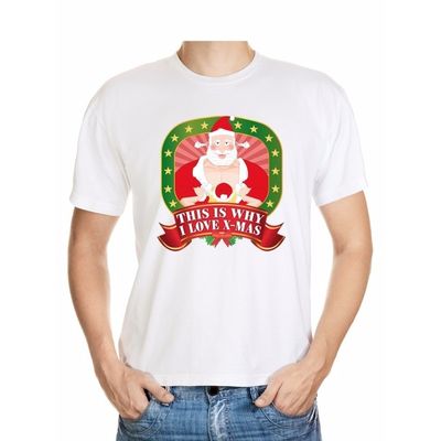 Foute Kerst t-shirt this is why I love christmas voor heren Foute Kerst t-shirt this is why I love christmas voor heren