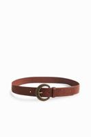 Basic riem van gegraveerd leer - BROWN - 90