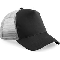 2x Truckers baseball cap zwart/grijs voor volwassenen - thumbnail