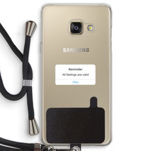 Reminder: Samsung Galaxy A3 (2016) Transparant Hoesje met koord