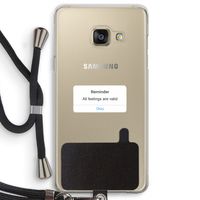 Reminder: Samsung Galaxy A3 (2016) Transparant Hoesje met koord