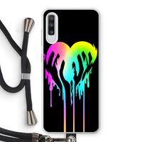 Hold My Heart: Samsung Galaxy A70 Transparant Hoesje met koord