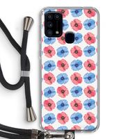 Klaproosjes: Samsung Galaxy M31 Transparant Hoesje met koord