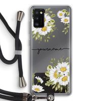 Daisies: Samsung Galaxy A41 Transparant Hoesje met koord Daisies: Samsung Galaxy A41 Transparant Hoesje met koord
