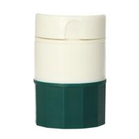 JVDL Pillendoos, pillensnijder en vergruizer 3-in-1 donkergroen