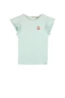 NoNo zomer top meisjes - mint - rib, jersey, fancy mouw - Kesta