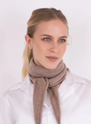 Neo Noir Sjaaltje Misty Knit | Beige Melange