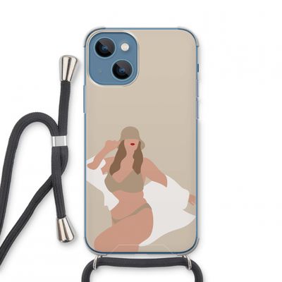 One of a kind: iPhone 13 mini Transparant Hoesje met koord