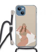 One of a kind: iPhone 13 mini Transparant Hoesje met koord One of a kind: iPhone 13 mini Transparant Hoesje met koord