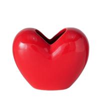Boltze Home vaas hart h15cm rood