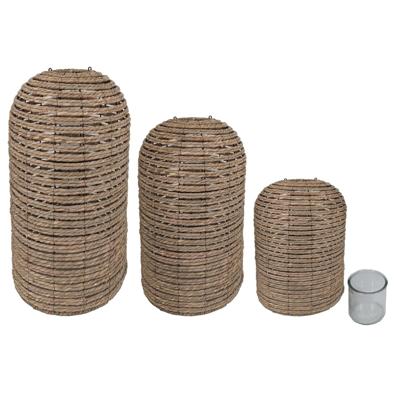 Kaarshouder Home ESPRIT vlechtwerk Kristal 40 x 40 x 83 cm Kaarshouder Home ESPRIT vlechtwerk Kristal 40 x 40 x 83 cm