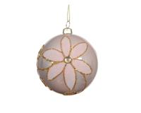 Kerstbal 8 cm roze Kerstbal 8 cm roze