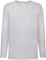 Fruit Of The Loom F240K Kids´ Valueweight Long Sleeve T - Heather Grey - 164