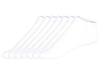 LIVERGY 7 paar sneakersokken (Wit, 39-42)