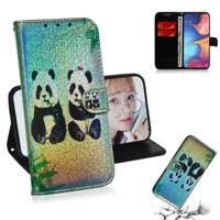 Voor Galaxy M30s gekleurde tekening patroon kleurrijke magnetische Buckle horizontale Flip PU lederen draagtas met houder & kaartsleuven & portemonnee