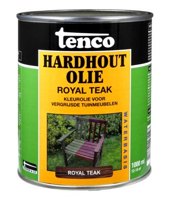Hardhoutolie royal teak 1l verf/beits - Tenco