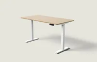 Desktronic HomeOne bureau Wit / Bamboe / 160x80 cm