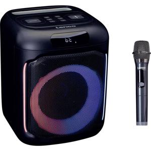 Lenco PA-101BK - Bluetooth® Party-Lautsprecher mit LED-Lichteffekten Party speaker 1 stuk(s)