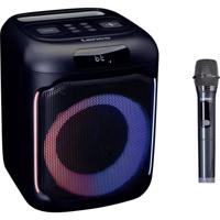Lenco PA-101BK - Bluetooth® Party-Lautsprecher mit LED-Lichteffekten Party speaker 1 stuk(s)