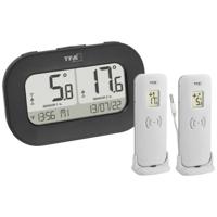 TFA Dostmann DOUBLE-CHECK Draadloze thermometer digitaal Zwart