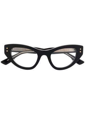 Gucci Eyewear lunettes de vue à monture papillon - Noir