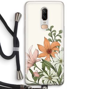 Floral bouquet: OnePlus 6 Transparant Hoesje met koord