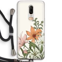 Floral bouquet: OnePlus 6 Transparant Hoesje met koord