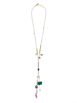 Marni collier en chaîne à perles - Noir