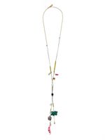 Marni collier en chaîne à perles - Noir