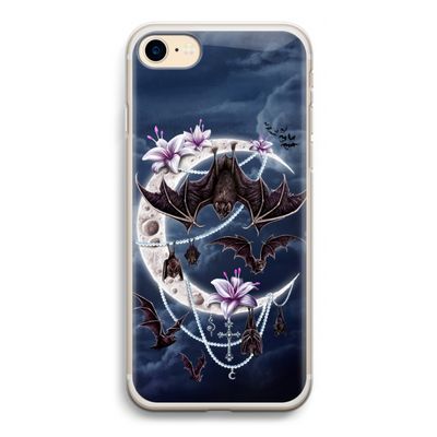 Vleermuizen Maan: iPhone 7 Transparant Hoesje