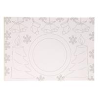 Kleurboek Placemat Kerst, 12st.