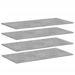 vidaXL Wandschappen 4 st 100x50x1,5 cm bewerkt hout betongrijs