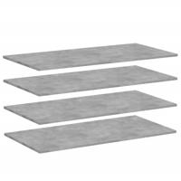 vidaXL Wandschappen 4 st 100x50x1,5 cm bewerkt hout betongrijs - thumbnail