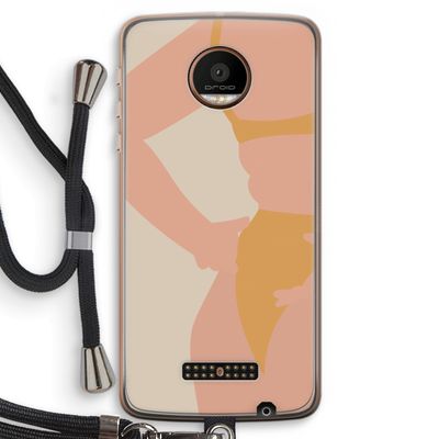 Bikini body: Motorola Moto Z Force Transparant Hoesje met koord