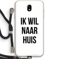 Ik wil naar huis: Samsung Galaxy J7 (2017) Transparant Hoesje met koord