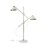 Bert Frank Shear Vloerlamp - Messing - Wit