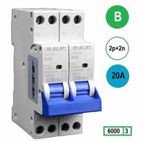 SEP Installatie automaat B20 2x 1polig+n 6kA 18mm breed kookgroep