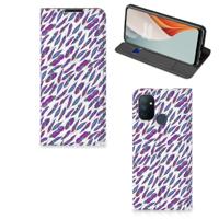 OnePlus Nord N100 | Hoesje met Magneet | Feathers Color