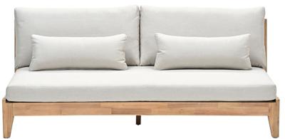 Kailua 2-zits bank acacia white wash/sahara sand - Garden impressions