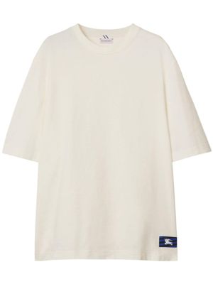 Burberry t-shirt en coton à patch logo EKD - Tons neutres