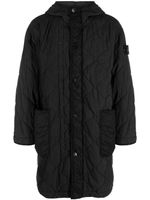 Stone Island Compass-patch hooded puffer coat - Noir - thumbnail