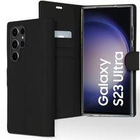 Accezz Wallet Softcase Bookcase Samsung Galaxy S23 Ultra Telefoonhoesje Zwart - thumbnail