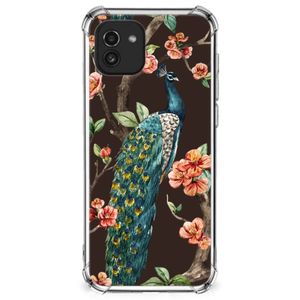 Samsung Galaxy A03 Case Anti-shock Pauw met Bloemen