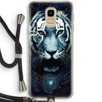 Darkness Tiger: Samsung Galaxy J6 (2018) Transparant Hoesje met koord