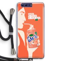 Peach please!: Honor 9 Transparant Hoesje met koord