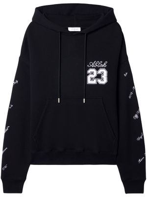 Off-White hoodie 23 Skate à logo brodé - Noir