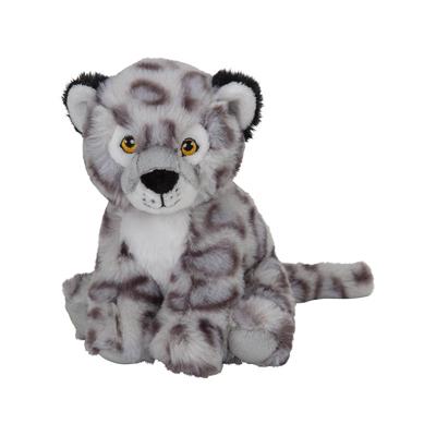 Nature Planet Pluche dieren knuffel - Sneeuw luipaard - van 16 cm - Knuffeldieren speelgoed