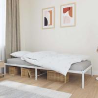 Bedframe metaal wit 90x200 cm